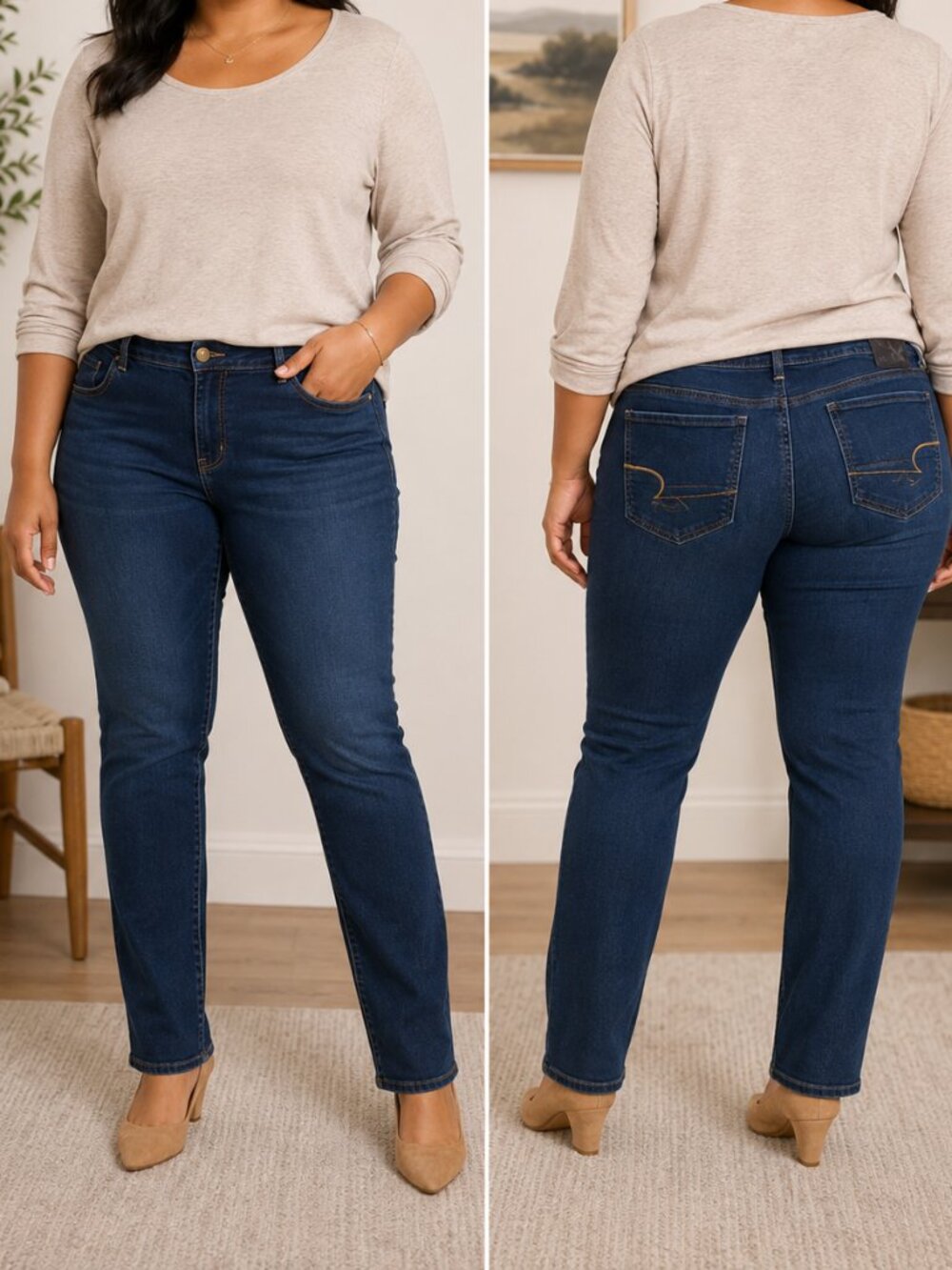 American Eagle Super Stretch Jegging Women’s Size 12 Reg Dark Wash Skinny Jeans